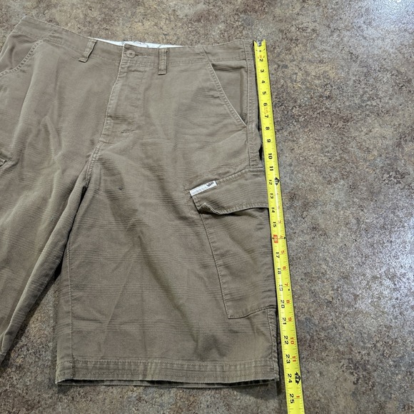 Vintage Y2k Vans Cargo Shorts Skull Brown Size 36 Skater Grunge - Picture 6 of 9